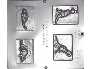 Dinosaur Chocolate Bar Mould 4 Cavity